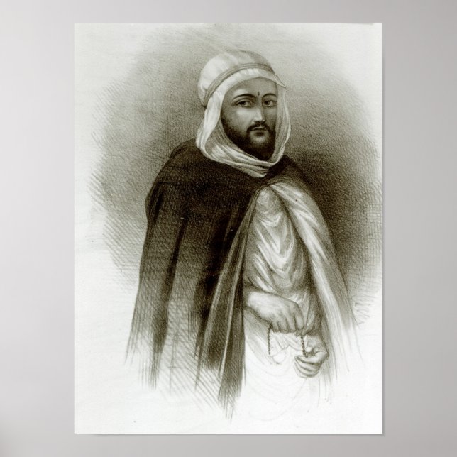 Affiches Portrait d'Abd-El-Kader (Devant)
