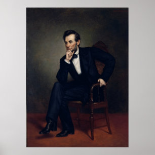 Affiches Portrait d'Abraham Lincoln par George Healy