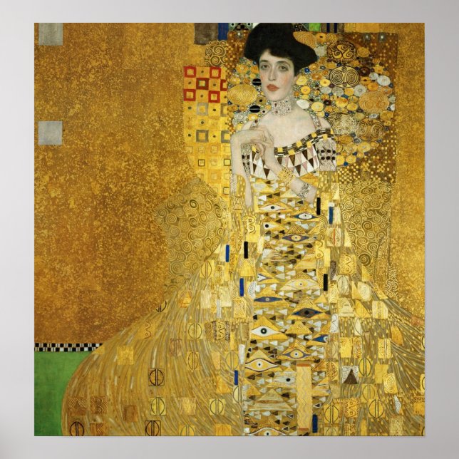 Affiches Portrait d'Adele Bloch-Bauer I - Gustav Klimt (Devant)