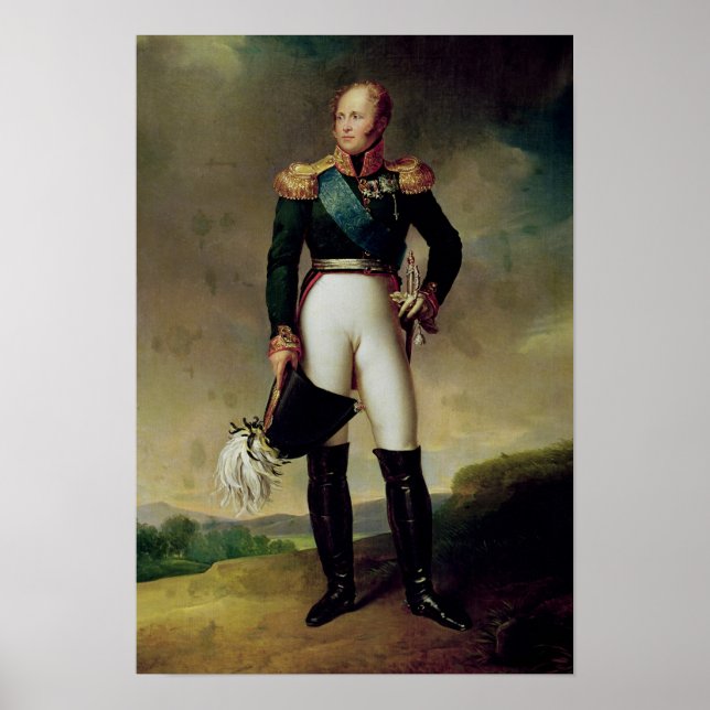 Affiches Portrait d'Alexandre I 1814 (Devant)