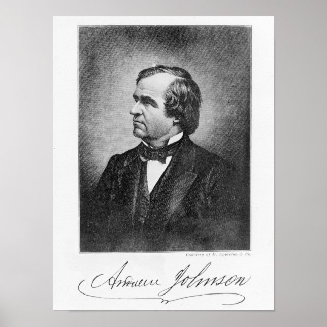Affiches Portrait d'Andrew Johnson (Devant)
