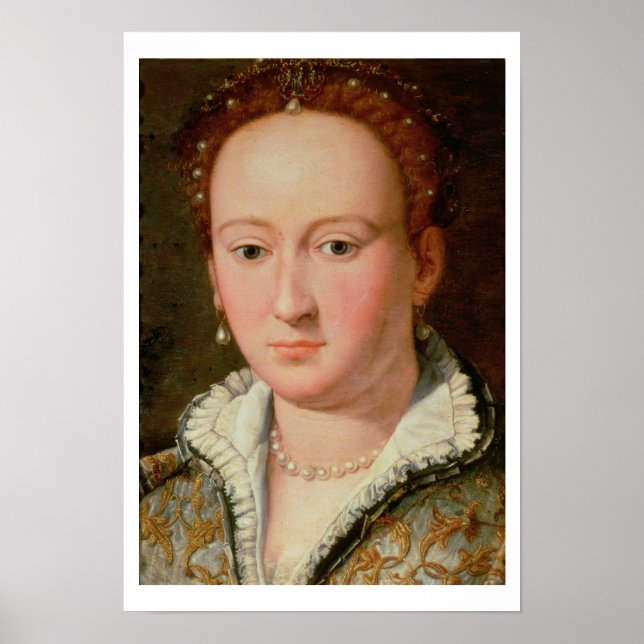 Affiches Portrait de Bianca Cappello, c.1580 (huile sur cui (Devant)