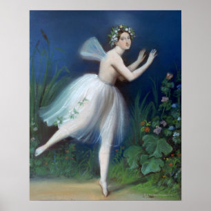 Affiches "Portrait de Carlotta Grisi dans Giselle" par