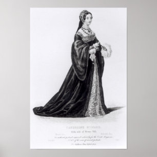 Affiches Portrait de Catherine gravée par Hargrave