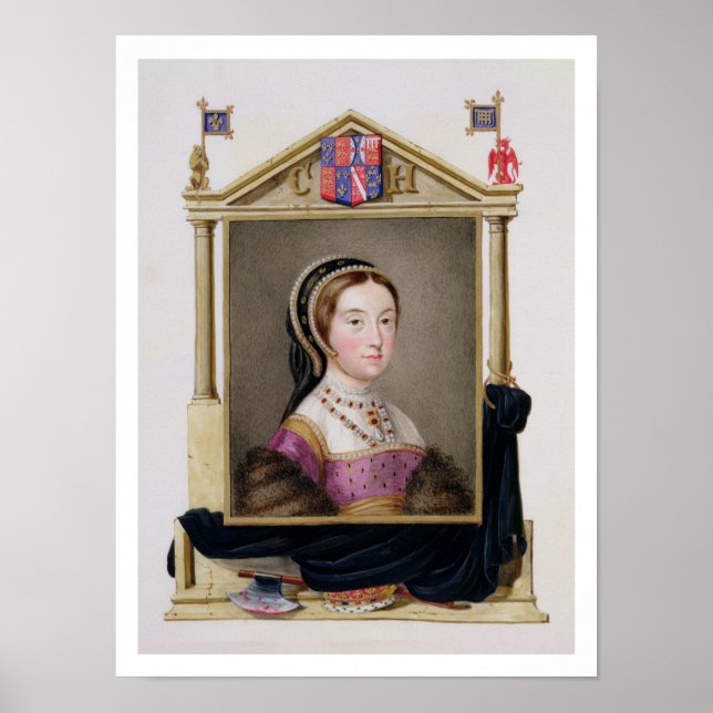 Affiches Portrait de Catherine Howard (c.1520-d.1542) 5e Q (Devant)