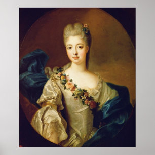 Affiches Portrait de Charlotte Aglae d'Orléans, années 1720