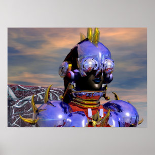 Affiches PORTRAIT DE CYBORG TITAN Science-fiction,Scifi