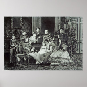 Affiches Portrait de famille de l'empereur Alexandre II