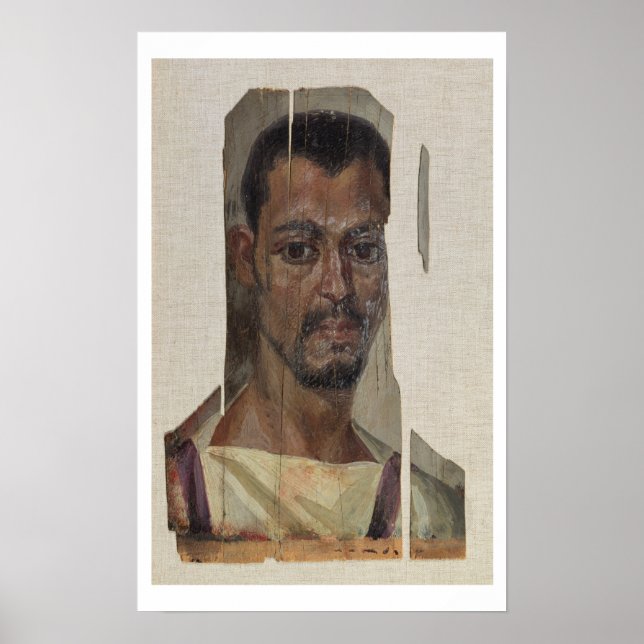 Affiches Portrait de Fayum (encaustic wax on wood) (Devant)