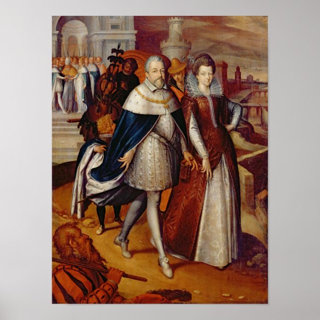 Affiches Portrait de Ferdinand I et sa nièce (Devant)