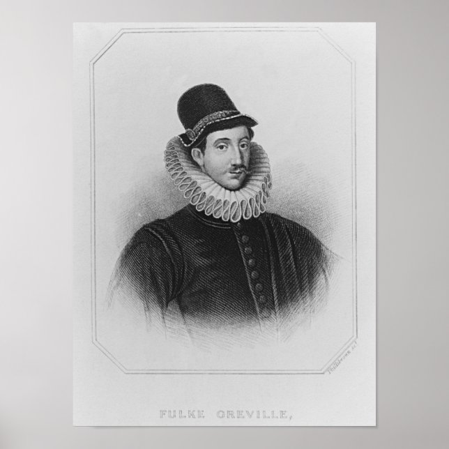 Affiches Portrait de Fulke Greville 1er Baron Brooke (Devant)