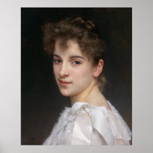 Affiches Portrait de Gabrielle Cot Bouguereau Canvas