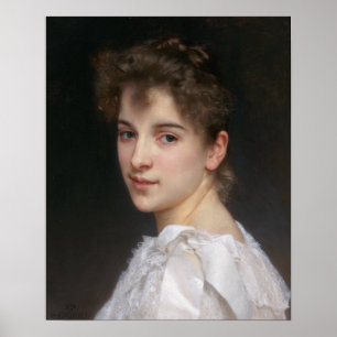 Affiches Portrait de Gabrielle Cot par Bouguereau
