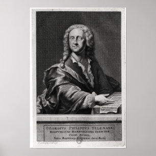 Affiches Portrait de Georg Philipp Telemann