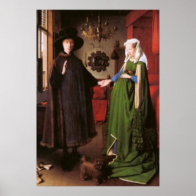 Affiches Portrait de Giovanni Arnolfini et de sa femme (Devant)
