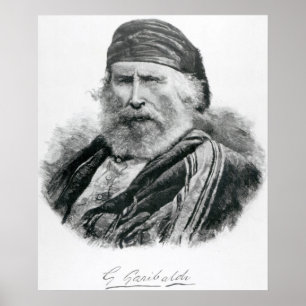 Affiches Portrait de Giuseppe Garibaldi