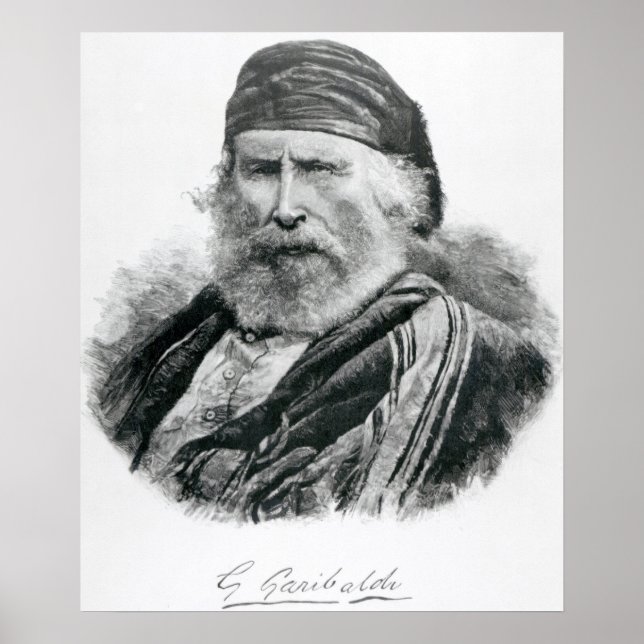 Affiches Portrait de Giuseppe Garibaldi (Devant)