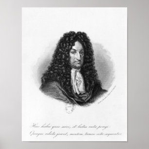 Affiches Portrait de Gottfried Wilhelm baron de Leibniz