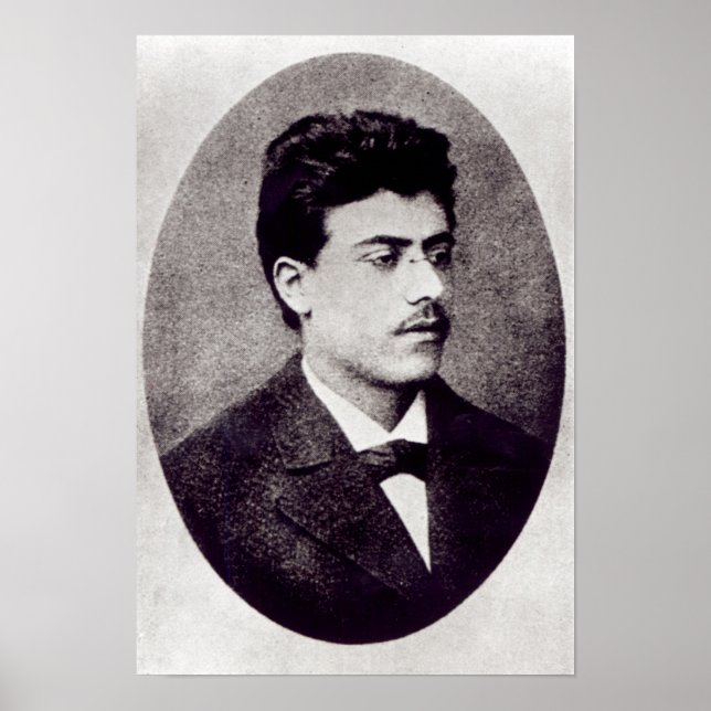 Affiches Portrait de Gustav Mahler, 1878 (Devant)