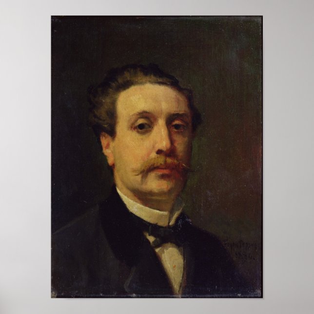 Affiches Portrait de Guy de Maupassant 1876 (Devant)
