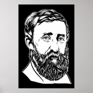 Affiches Portrait de Henry David Thoreau