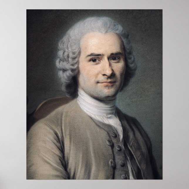 Affiches Portrait de Jean Jacques Rousseau (Devant)