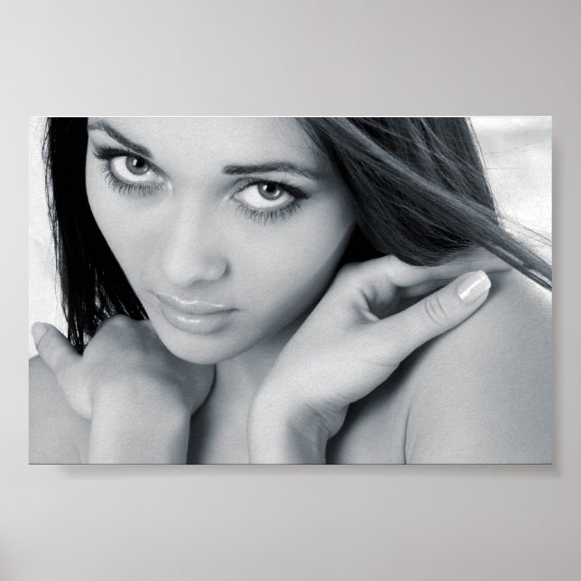 Affiches Portrait de la belle fille (Devant)