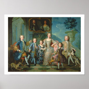 Affiches Portrait de la famille du duc de Valentinois