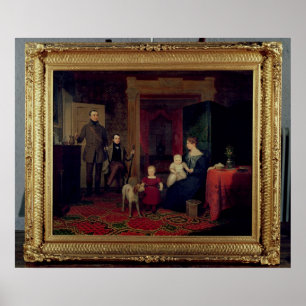Affiches Portrait de la famille Van Cortland, vers 1830
