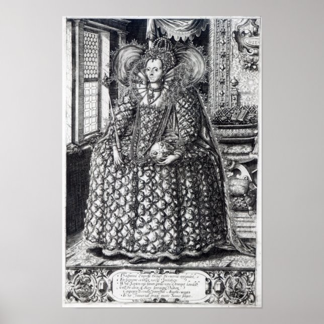 Affiches Portrait de la reine Elizabeth I (Devant)