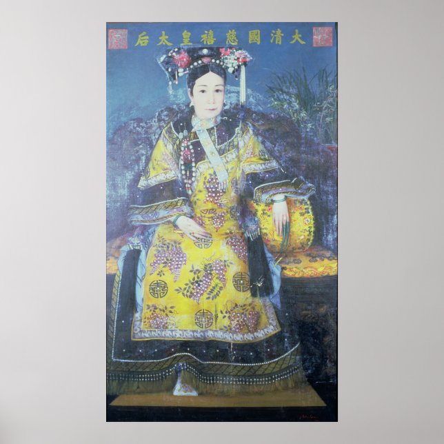 Affiches Portrait de l'impératrice Dowager Cixi (Devant)