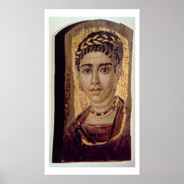 Affiches Portrait de maman d'une femme, de Fayum, Romano-Eg (Devant)