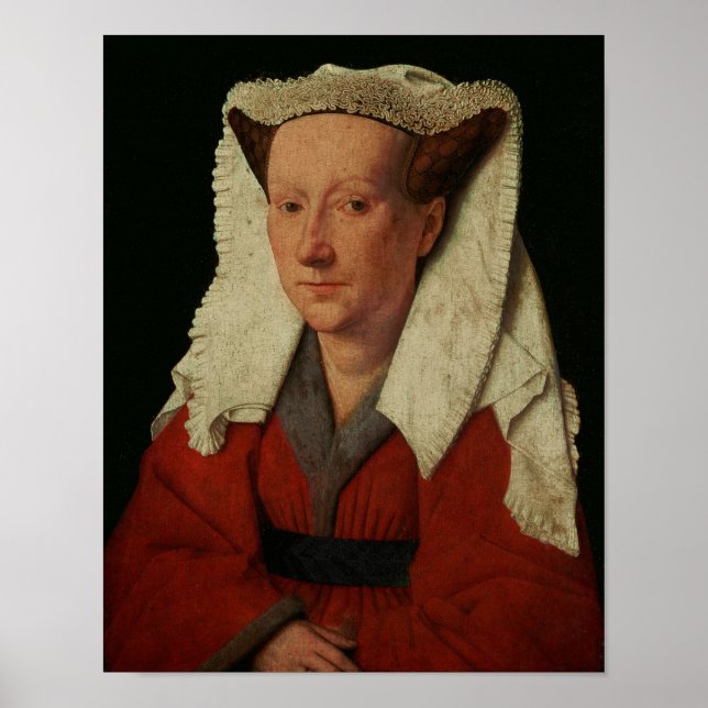 Affiches Portrait de Margaret van Eyck, 1439 (Devant)