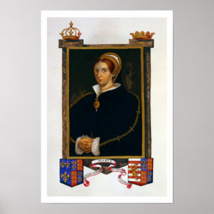 Affiches Portrait de Mary Tudor, des 'mémoires de la cour