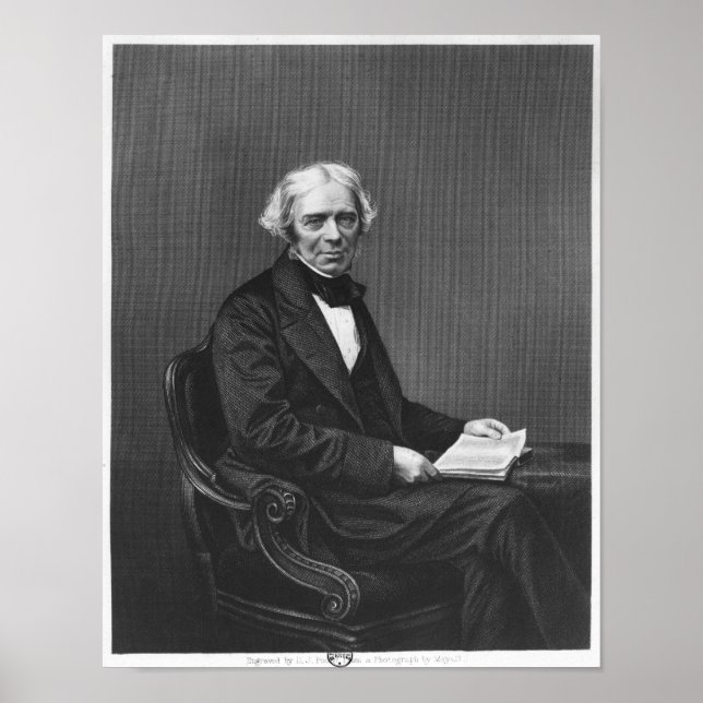 Affiches Portrait de Michael Faraday (Devant)