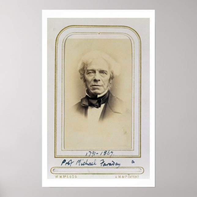 Affiches Portrait de Michael Faraday (1791-1867) (album p (Devant)