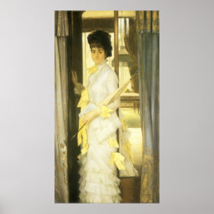 Affiches Portrait de Miss Lloyd par Tissot, Portrait Vintag