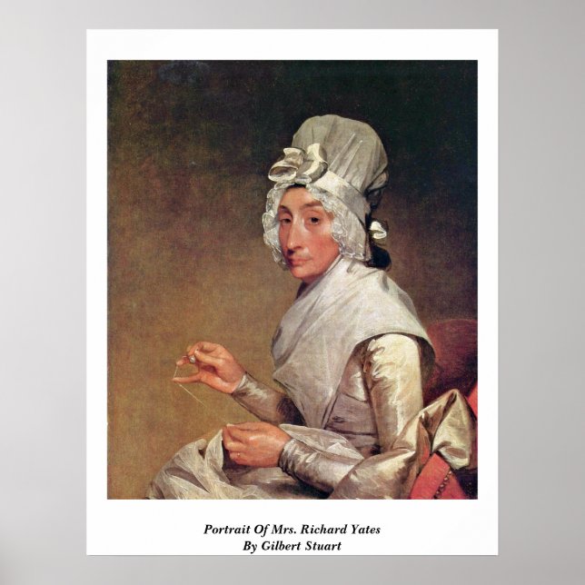 Affiches Portrait De Mme Richard Yates Par Gilbert Stuart (Devant)