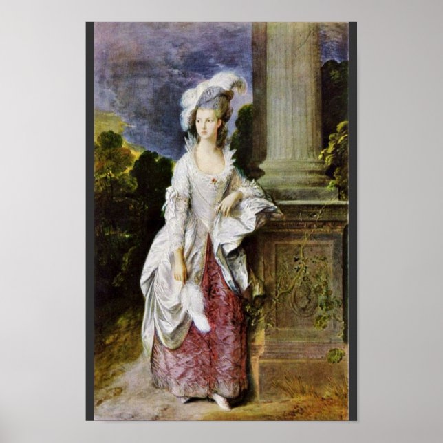 Affiches Portrait De Mme Thomas Graham Par Thomas Gainsboro (Devant)