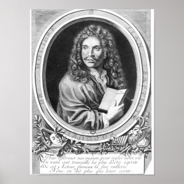 Affiches Portrait de Molière (Devant)