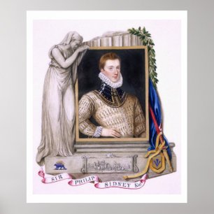 Affiches Portrait de monsieur Philip Sidney (1554-86) de