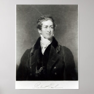 Affiches Portrait de monsieur Robert Peel