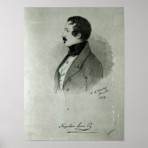 Affiches Portrait de Napoléon III, jeune homme, 1839