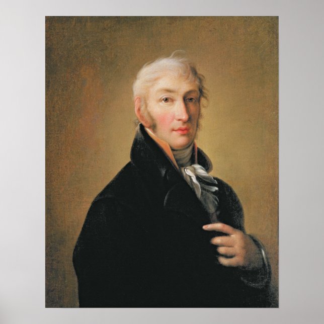 Affiches Portrait de Nikolay Mikhaylovich Karamzin, 1805 (Devant)