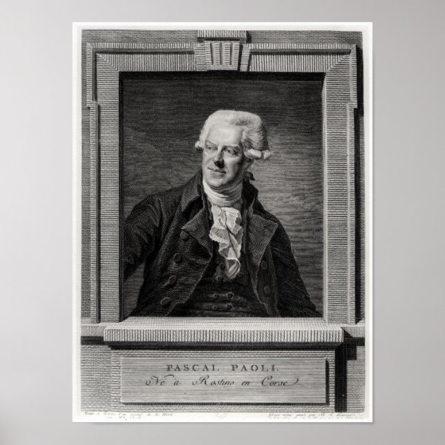 Affiches Portrait de Pascal Paoli (Devant)