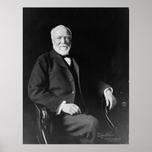 Affiches Portrait de philanthrope Andrew Carnegie