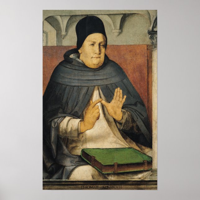 Affiches Portrait de Saint Thomas d'Aquin c.1475 (Devant)