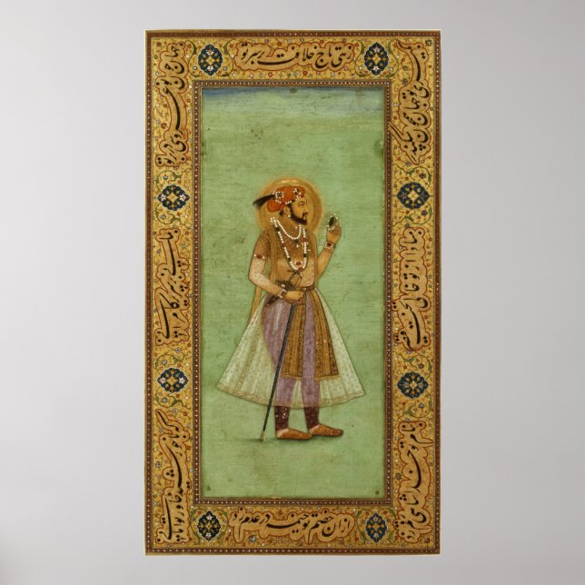 Affiches Portrait de Shah Jahan, 1631, Mughal (Devant)