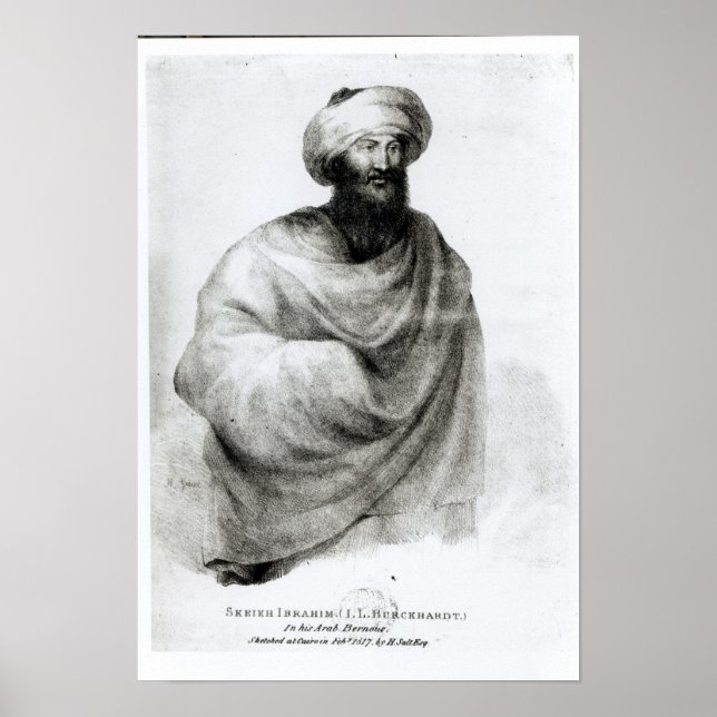 Affiches Portrait de Sheikh Ibrahim, ou Johann Ludwig (Devant)