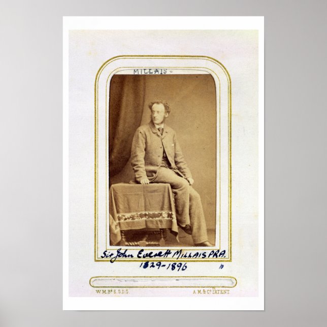 Affiches Portrait de sir John Everett Millais (1829-1896) ( (Devant)